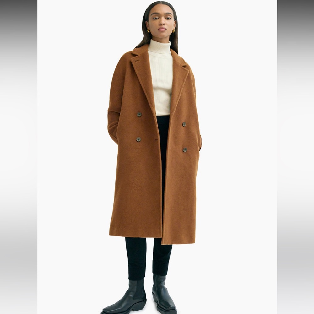 Excellent used condition Babaton Slouch Coat - deep camel, size 1/XS or S